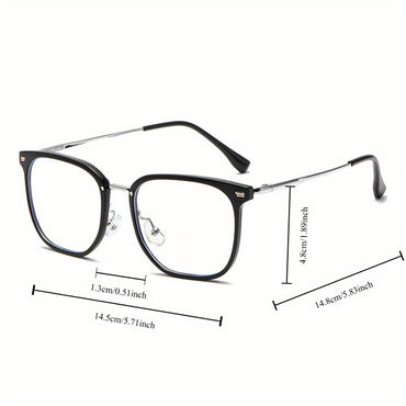 Stylish Large Frame Anti-Blue Light Glasses with included Glasses Pouch & Cleaning Cloth