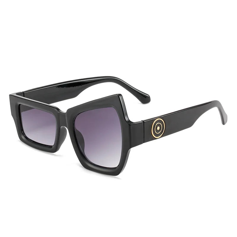 Fun Exaggerated Abstract Punk UV400 Protection Square Unisex Sunglasses