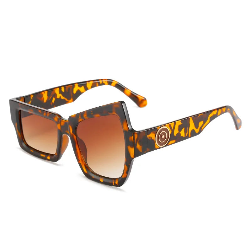 Fun Exaggerated Abstract Punk UV400 Protection Square Unisex Sunglasses