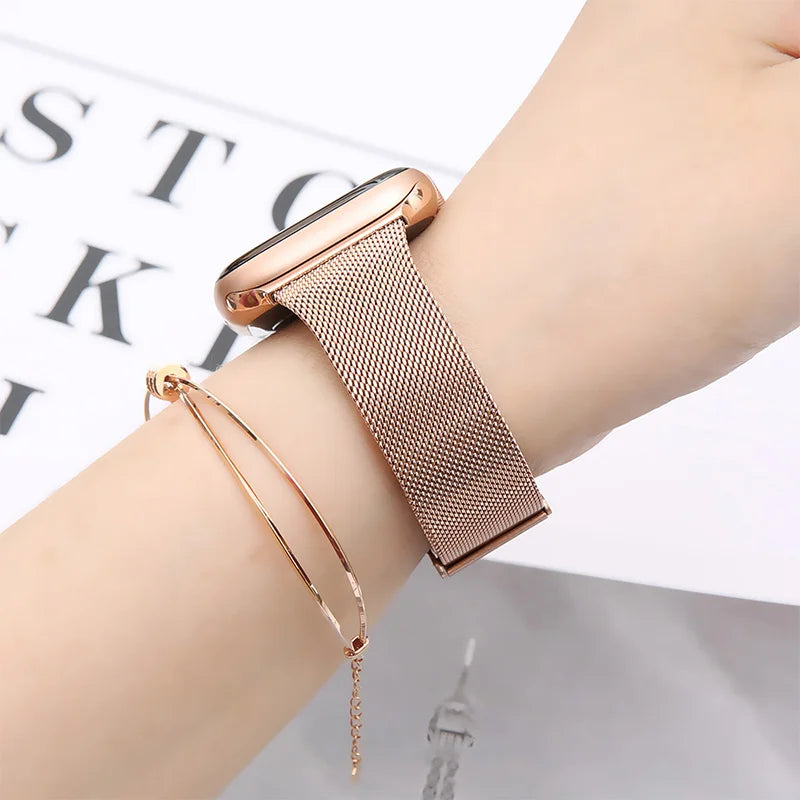 Slim Strap For Apple Watch Band 44mm 42mm 40mm 38mm iWatch series 3 4 5 6 se 7