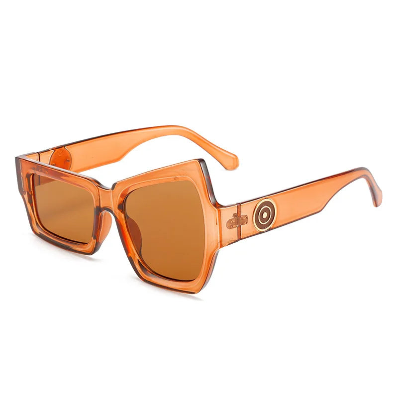Fun Exaggerated Abstract Punk UV400 Protection Square Unisex Sunglasses