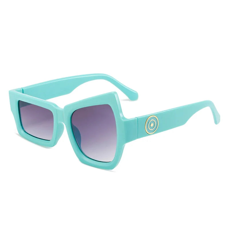 Fun Exaggerated Abstract Punk UV400 Protection Square Unisex Sunglasses