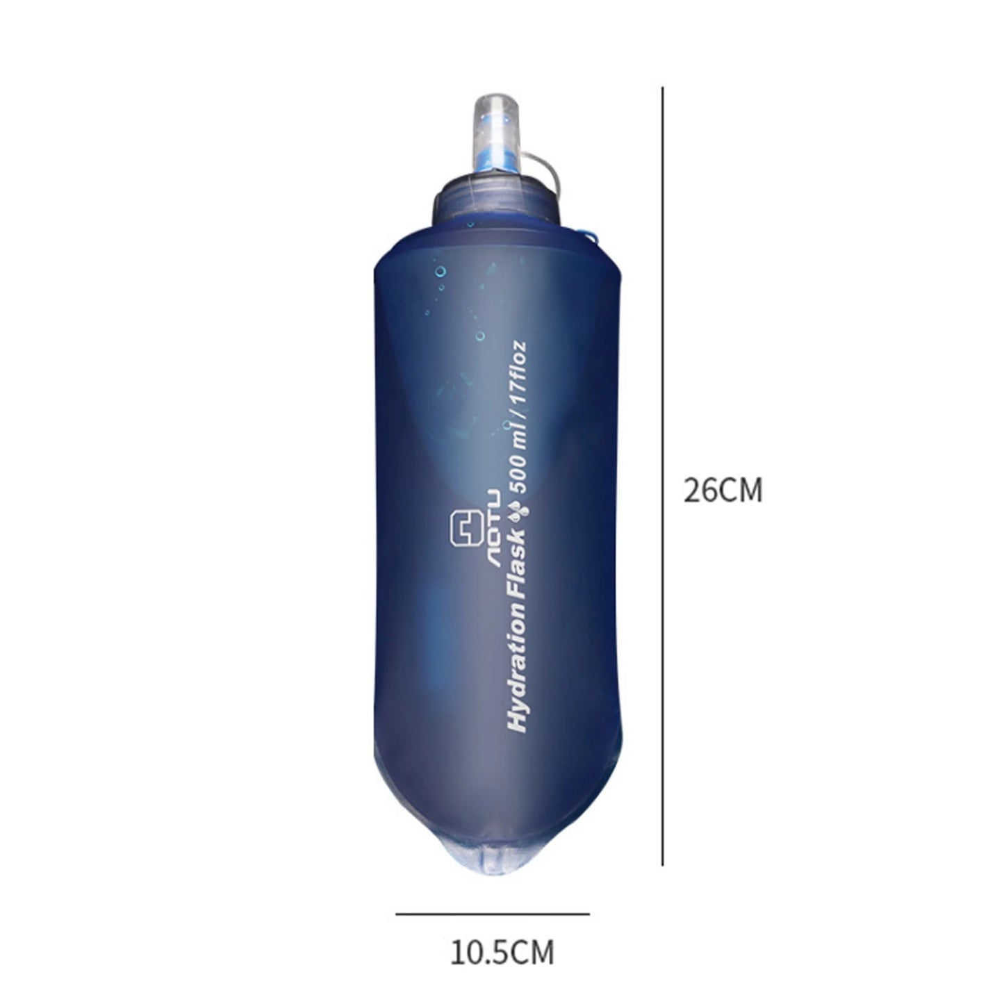 Outdoor Sports Folding Soft Water Bottle 500 Ml