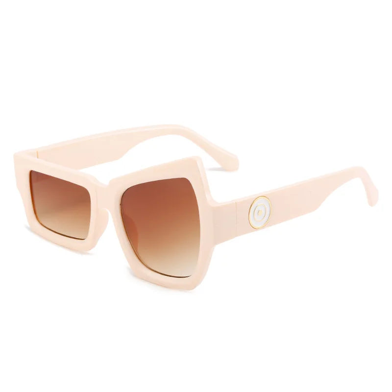 Fun Exaggerated Abstract Punk UV400 Protection Square Unisex Sunglasses