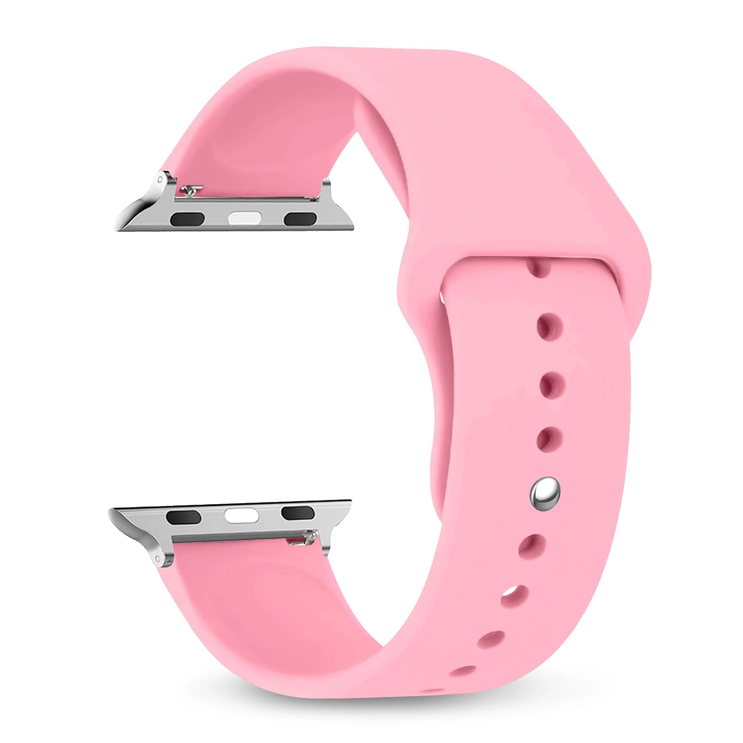 Silicone Apple Watch Bands 44mm 40mm 45mm 41mm 38mm 42mm iWatch series se 9 8 7 6 5 3 ultra 2 band 49mm