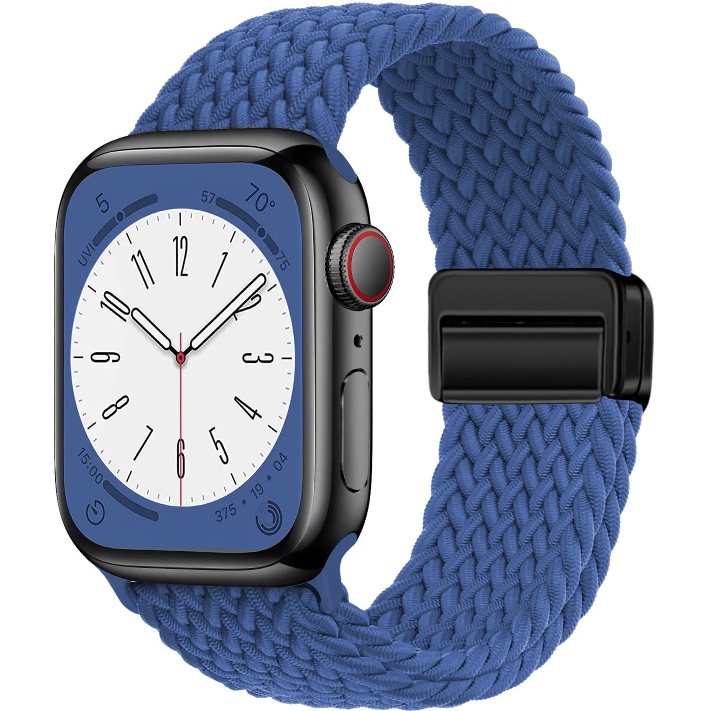 Nylon Braided Apple Watch Band 44mm 40mm 45mm 49mm 41mm 38mm Magnetic Buckle iWatch series se 7 3 5 6 8 Ultra