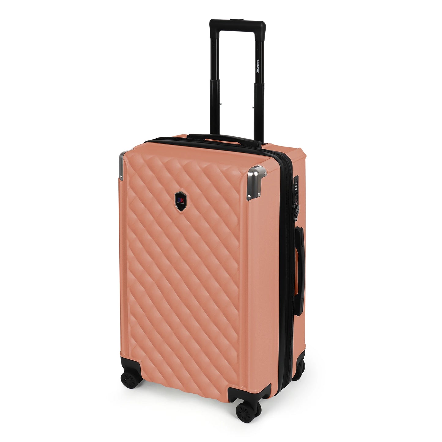 Sleek PP Hard Shell Lightweight Expandable Suitcase Set with Spinner Wheels & TSA Lock - 20"/24"/28"