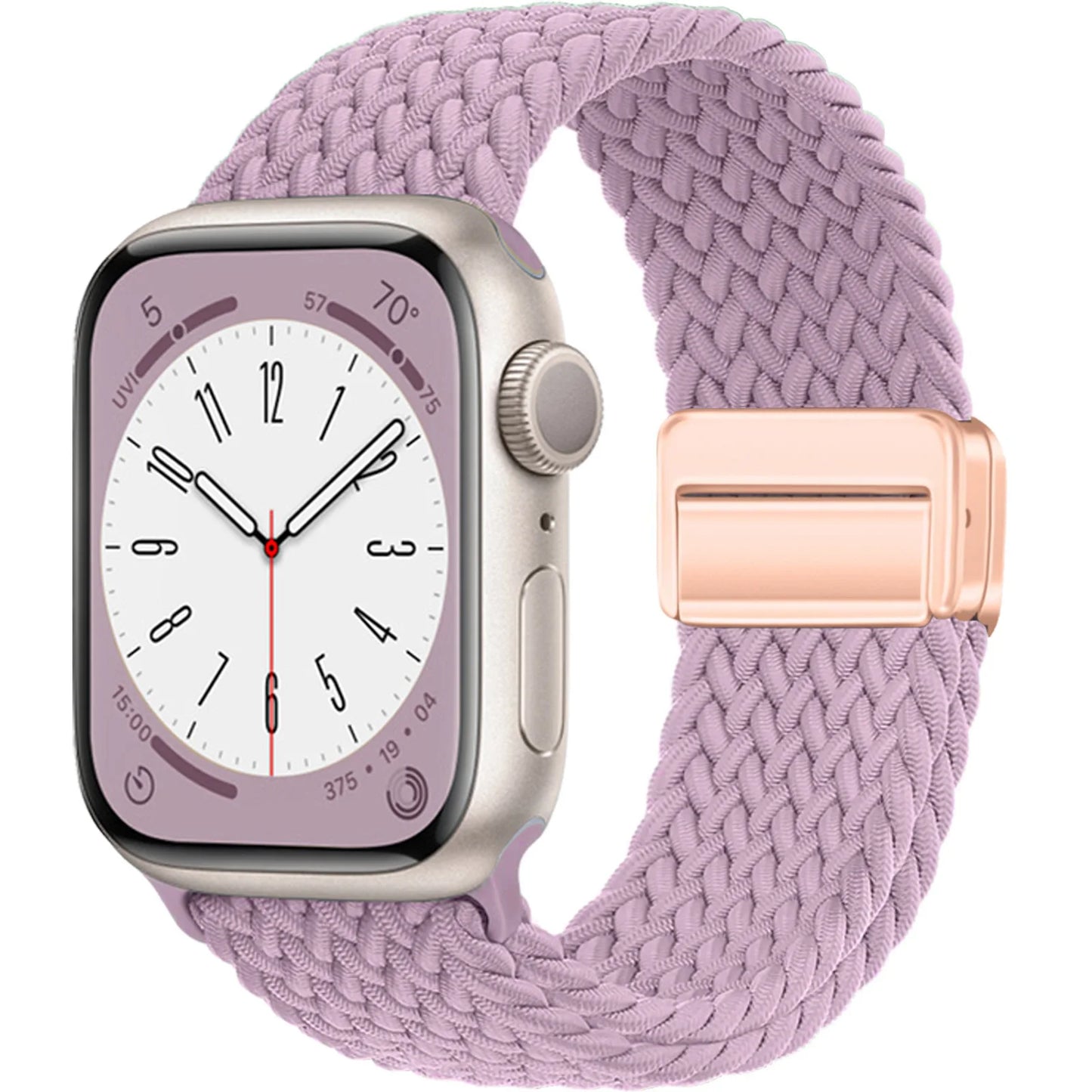 Nylon Braided Apple Watch Band 44mm 40mm 45mm 49mm 41mm 38mm Magnetic Buckle iWatch series se 7 3 5 6 8 Ultra