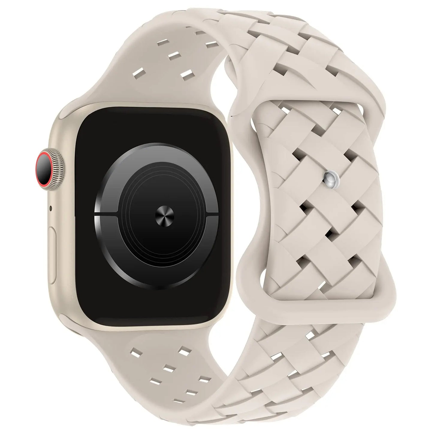 Braided Silicone Apple Watch Band 44mm 40mm 45mm 49mm 46mm iwatch series 10 9 7 8 se ultra 2