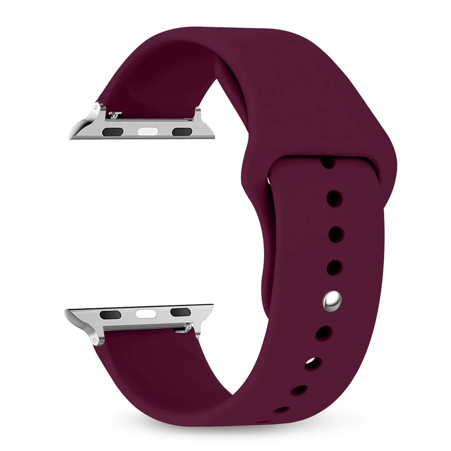 Silicone Apple Watch Bands 44mm 40mm 45mm 41mm 38mm 42mm iWatch series se 9 8 7 6 5 3 ultra 2 band 49mm
