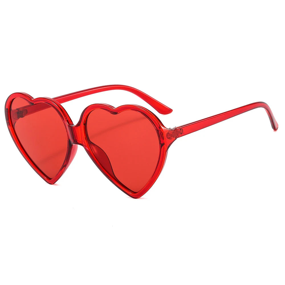 Fun Fashion Statement Vintage Heart Shaped Women's Sunglasses