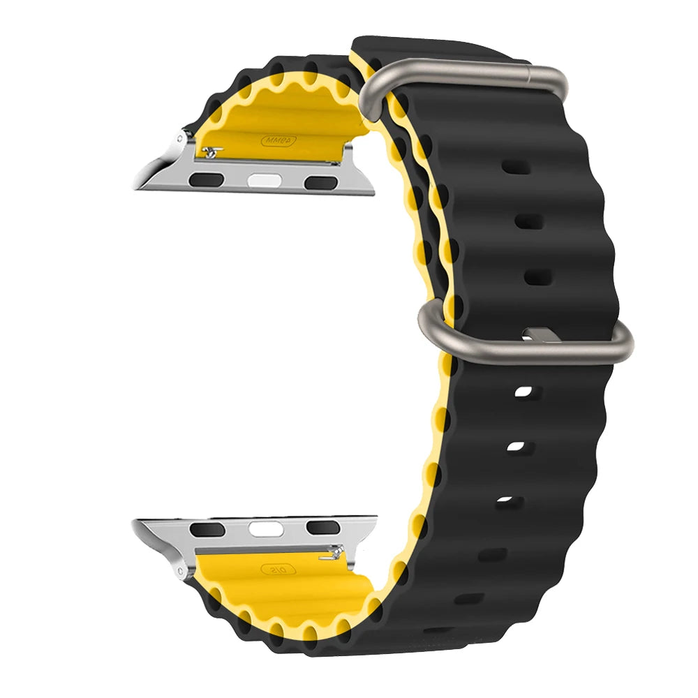 Apple Watch Band 44mm 49mm 40mm 45mm 41 38 Silicone iWatch Ultra 2 series 7 6 se 8 9