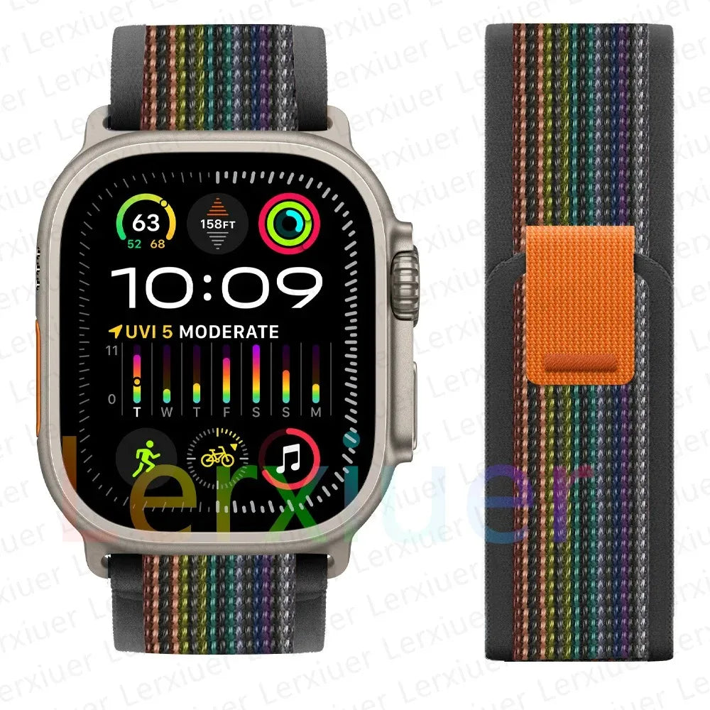 Trail Loop Apple Watch Band ultra 2 Band 49mm 44mm 40mm 45mm 41mm 42mm 38 iWatch series 7 6 se 8 9 10 46mm