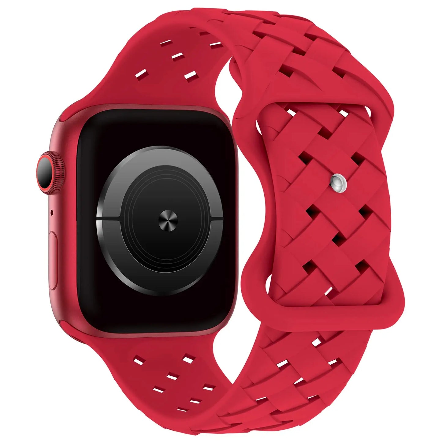 Braided Silicone Apple Watch Band 44mm 40mm 45mm 49mm 46mm iwatch series 10 9 7 8 se ultra 2