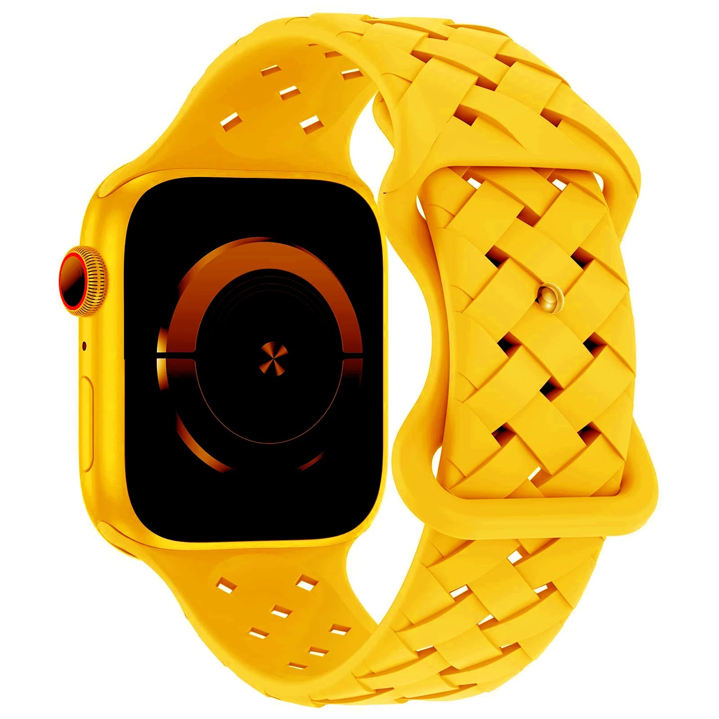 Braided Silicone Apple Watch Band 44mm 40mm 45mm 49mm 46mm iwatch series 10 9 7 8 se ultra 2