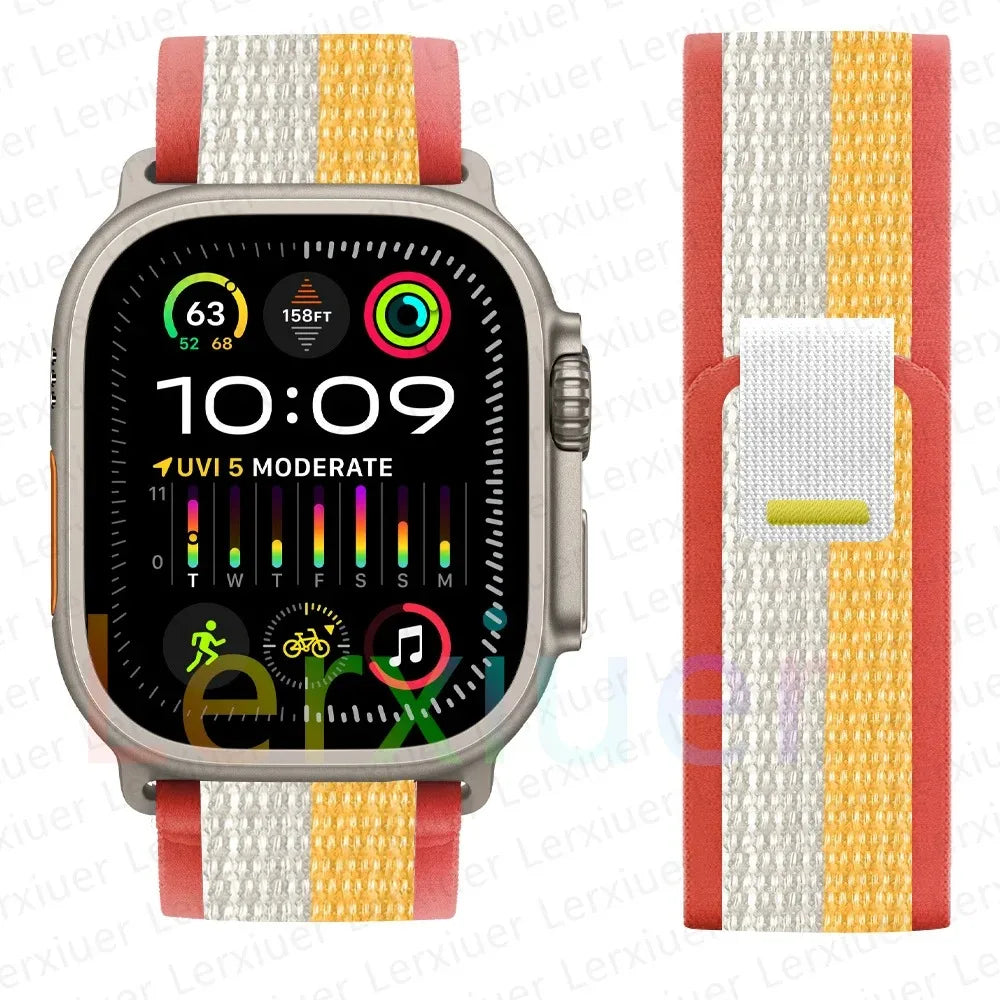 Trail Loop Apple Watch Band ultra 2 Band 49mm 44mm 40mm 45mm 41mm 42mm 38 iWatch series 7 6 se 8 9 10 46mm