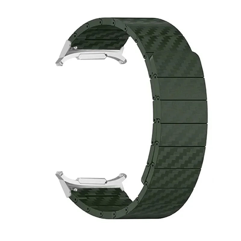 Sleek Magnetic Carbon Fiber Strap For Samsung Galaxy Watch 7 Ultra 47mm LTE Lightweight Bracelet Watchband For Galaxy Watch Ultra 47mm