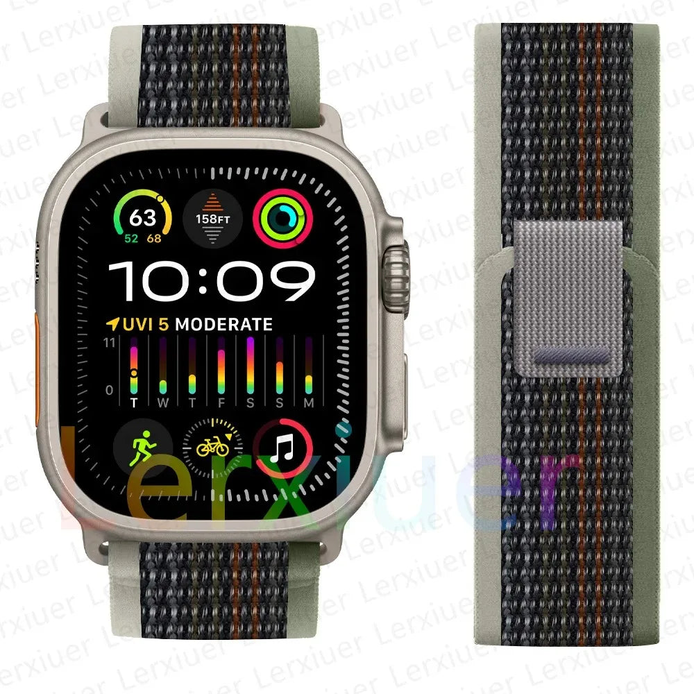 Trail Loop Apple Watch Band ultra 2 Band 49mm 44mm 40mm 45mm 41mm 42mm 38 iWatch series 7 6 se 8 9 10 46mm