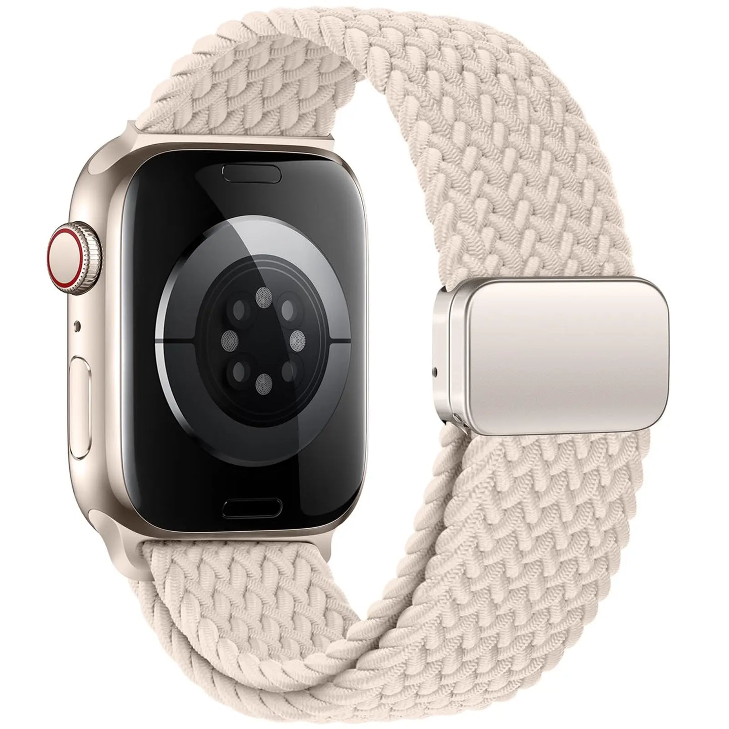 Nylon Braided Apple Watch Band 44mm 40mm 45mm 49mm 41mm 38mm Magnetic Buckle iWatch series se 7 3 5 6 8 Ultra
