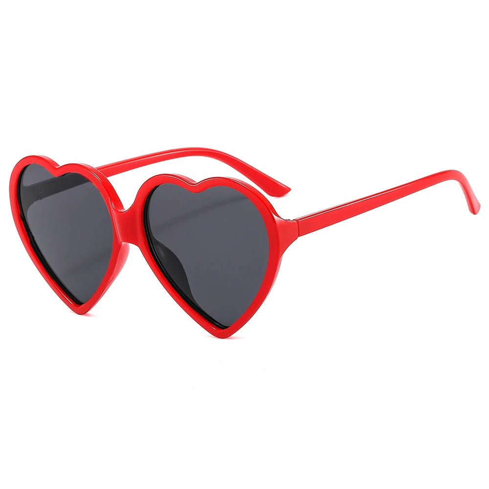 Fun Fashion Statement Vintage Heart Shaped Women's Sunglasses