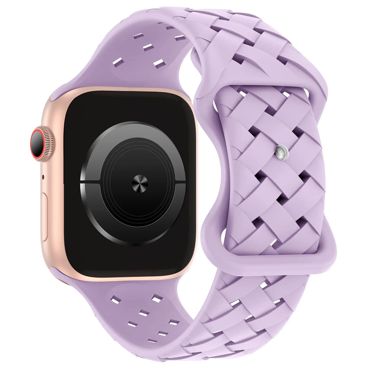 Braided Silicone Apple Watch Band 44mm 40mm 45mm 49mm 46mm iwatch series 10 9 7 8 se ultra 2