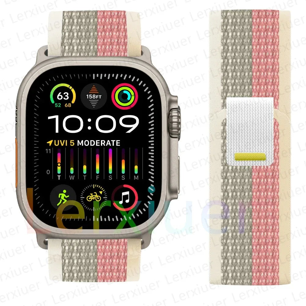 Trail Loop Apple Watch Band ultra 2 Band 49mm 44mm 40mm 45mm 41mm 42mm 38 iWatch series 7 6 se 8 9 10 46mm