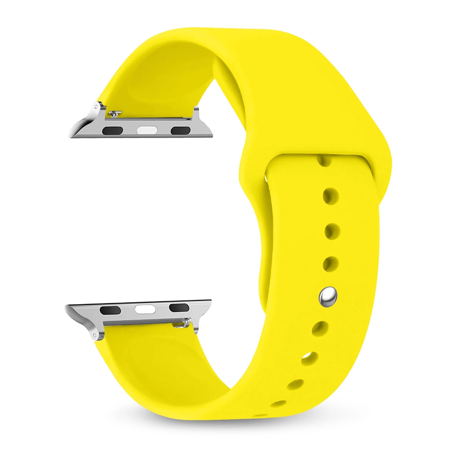 Silicone Apple Watch Bands 44mm 40mm 45mm 41mm 38mm 42mm iWatch series se 9 8 7 6 5 3 ultra 2 band 49mm