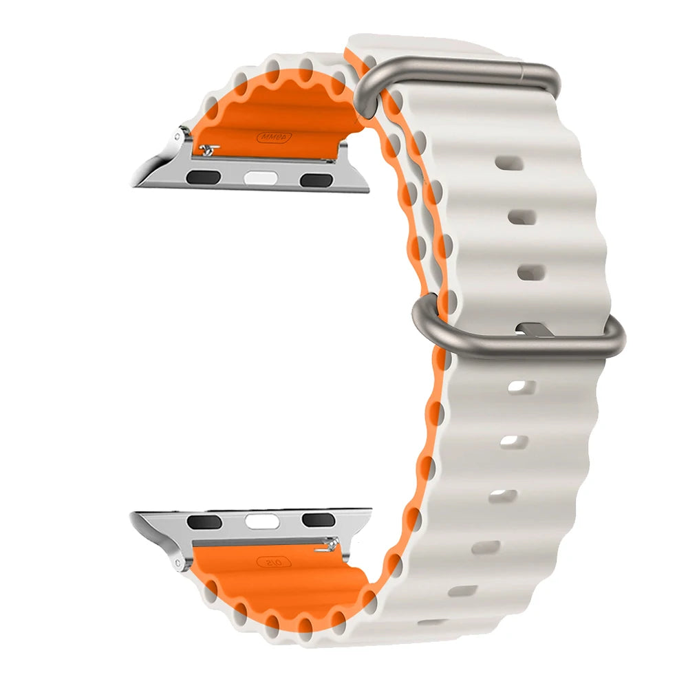 Apple Watch Band 44mm 49mm 40mm 45mm 41 38 Silicone iWatch Ultra 2 series 7 6 se 8 9
