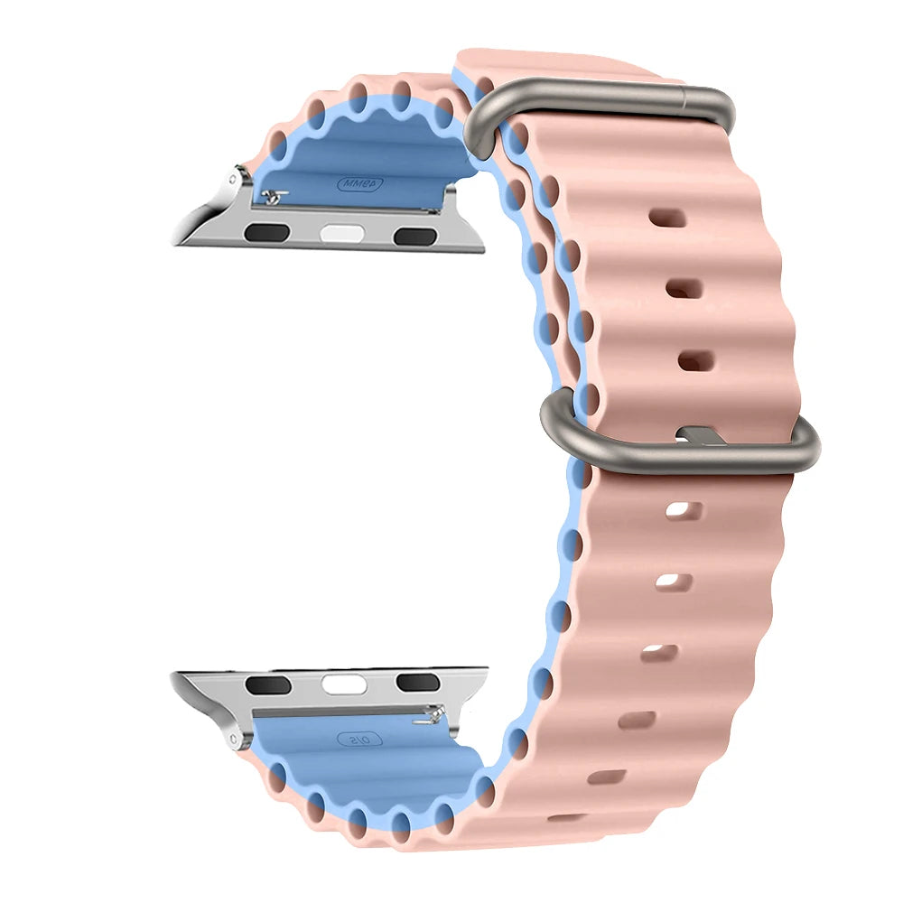 Apple Watch Band 44mm 49mm 40mm 45mm 41 38 Silicone iWatch Ultra 2 series 7 6 se 8 9