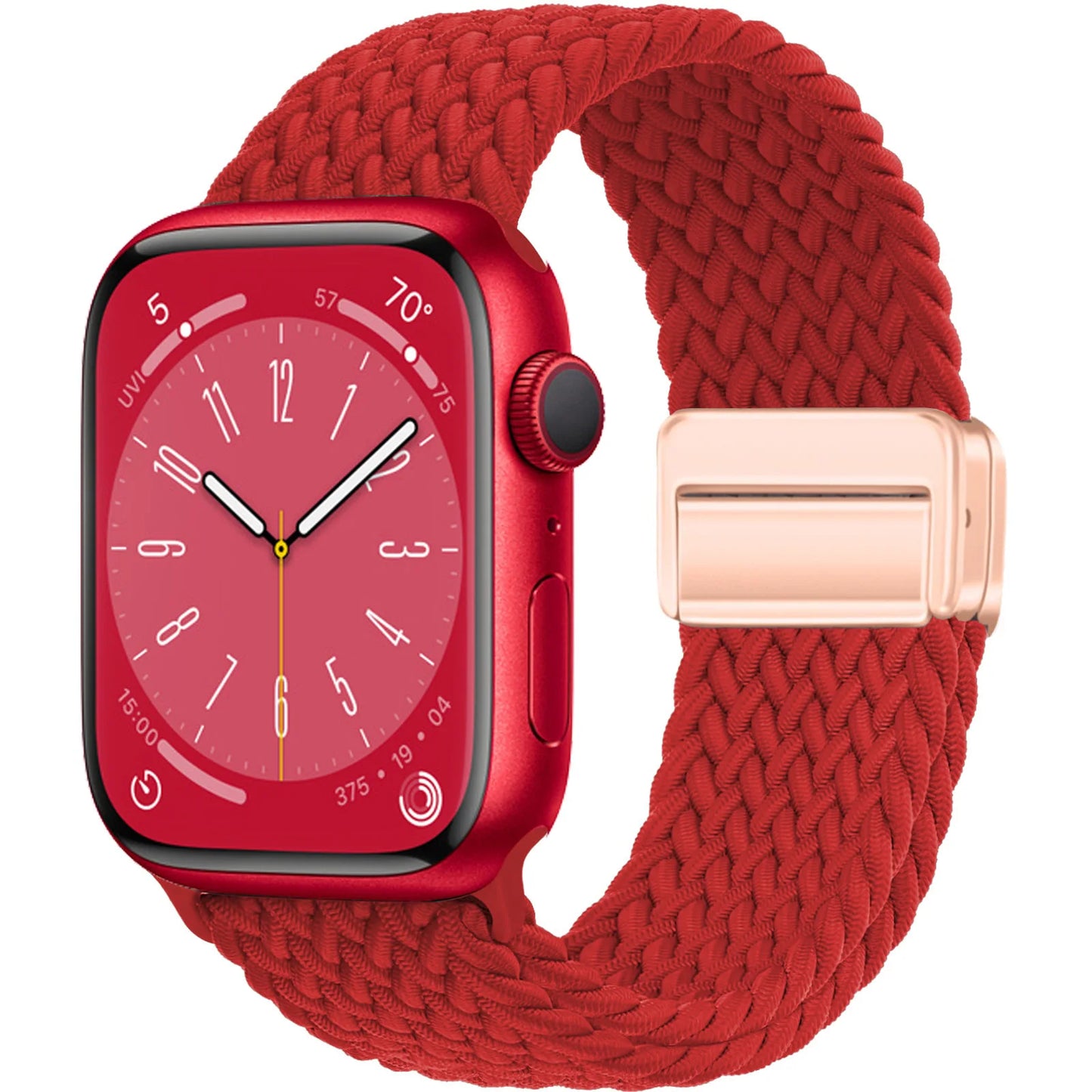 Nylon Braided Apple Watch Band 44mm 40mm 45mm 49mm 41mm 38mm Magnetic Buckle iWatch series se 7 3 5 6 8 Ultra