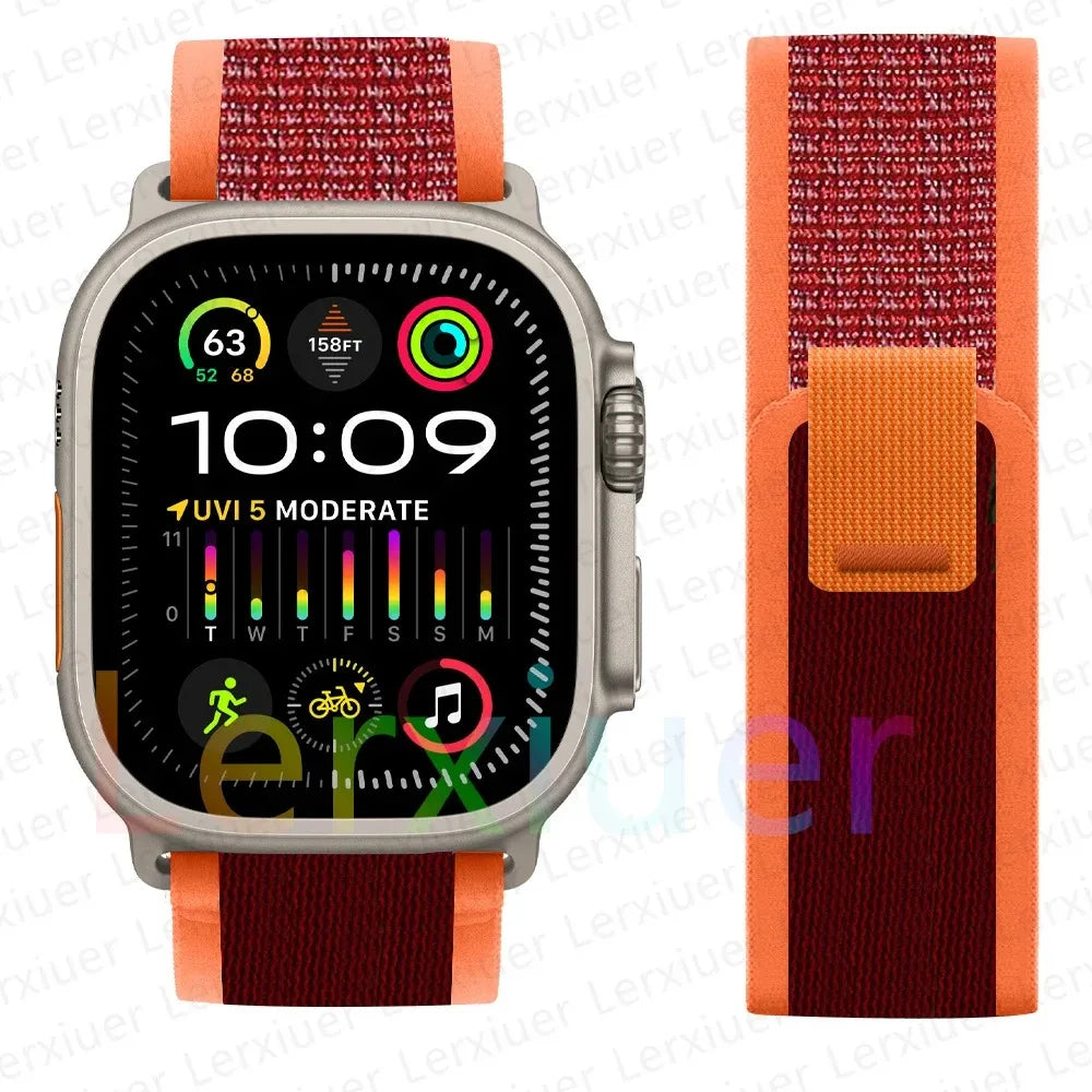 Trail Loop Apple Watch Band ultra 2 Band 49mm 44mm 40mm 45mm 41mm 42mm 38 iWatch series 7 6 se 8 9 10 46mm