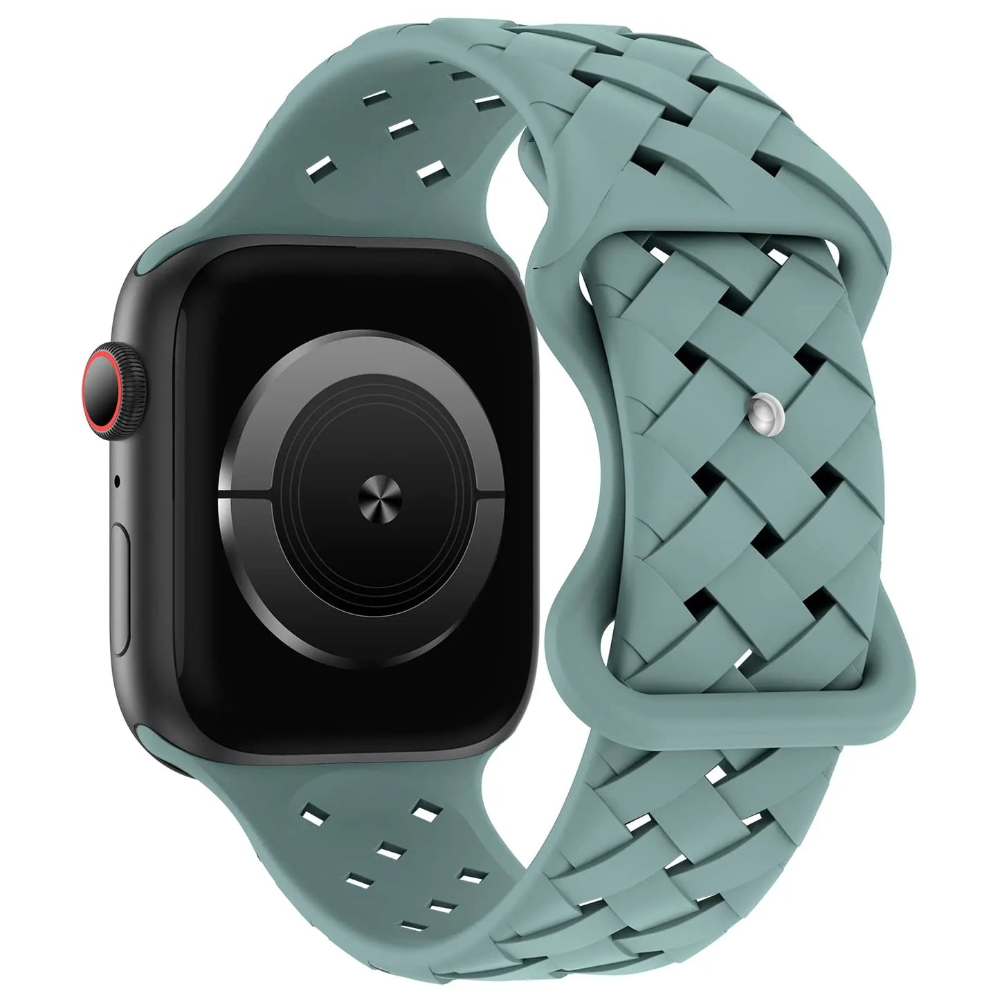 Braided Silicone Apple Watch Band 44mm 40mm 45mm 49mm 46mm iwatch series 10 9 7 8 se ultra 2