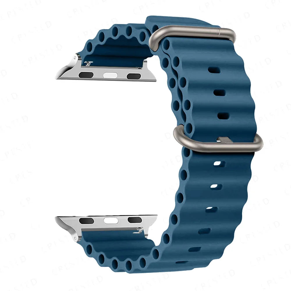 Apple Watch Band 44mm 49mm 40mm 45mm 41 38 Silicone iWatch Ultra 2 series 7 6 se 8 9