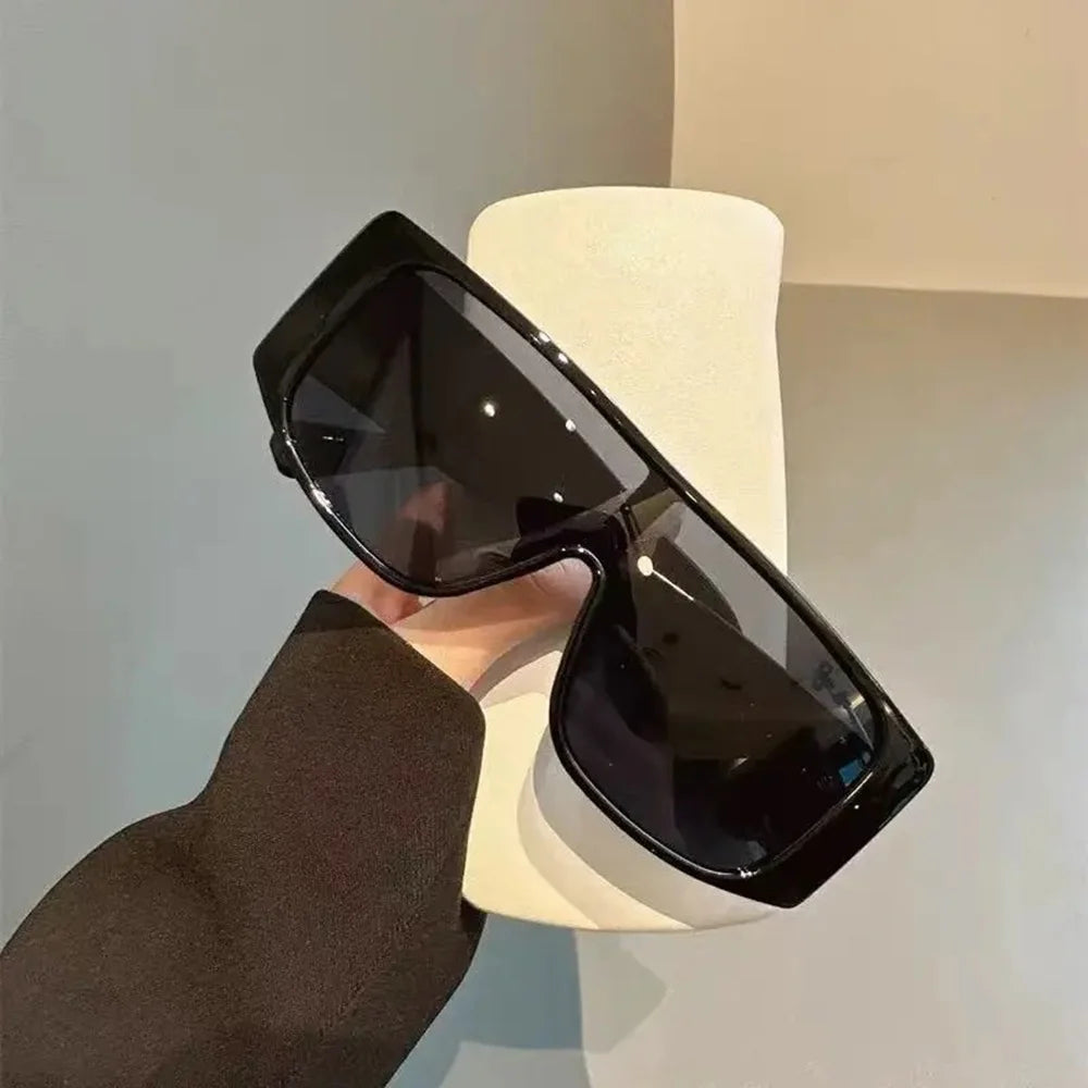 Stylish Luxury Square Large Frame Retro UV400 Protection Women's Sunglasses