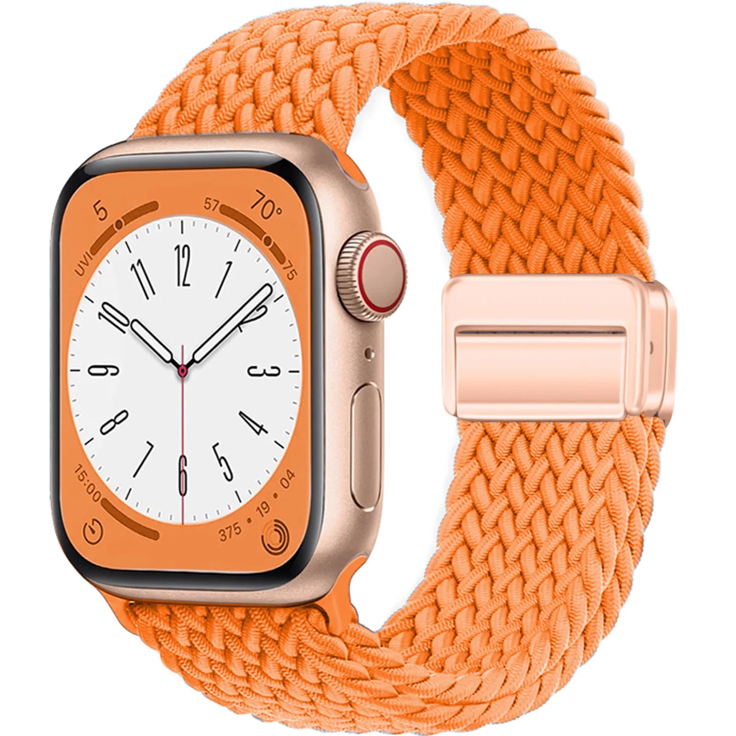 Nylon Braided Apple Watch Band 44mm 40mm 45mm 49mm 41mm 38mm Magnetic Buckle iWatch series se 7 3 5 6 8 Ultra