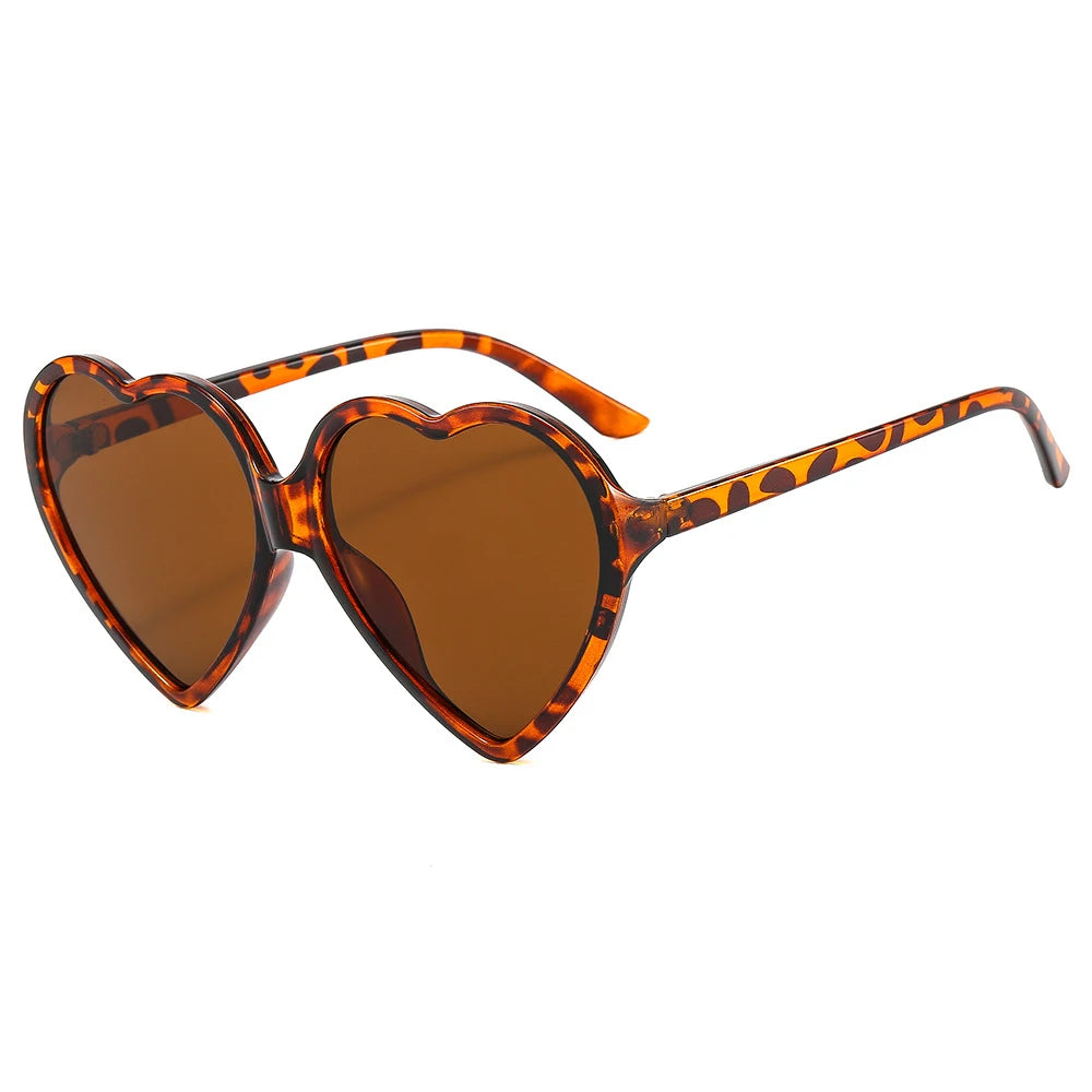 Fun Fashion Statement Vintage Heart Shaped Women's Sunglasses