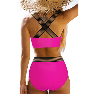Sexy Full Coverage High Waist Women's Bikini Swimsuit