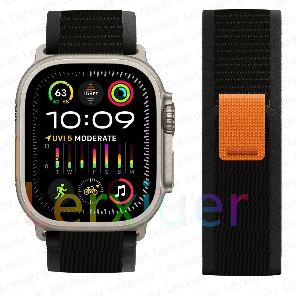 Trail Loop Apple Watch Band ultra 2 Band 49mm 44mm 40mm 45mm 41mm 42mm 38 iWatch series 7 6 se 8 9 10 46mm