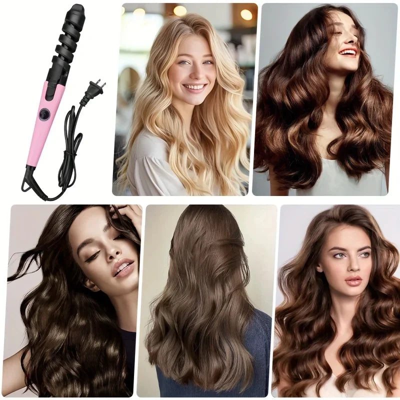 New Automatic 2 in 1 Self-Curling Iron and Hair Straightener
