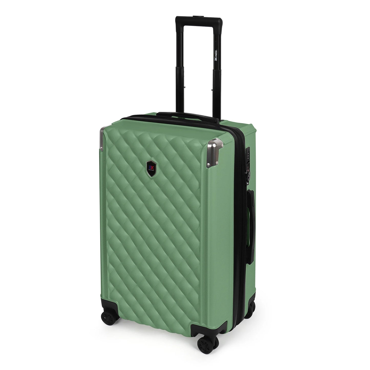 Sleek PP Hard Shell Lightweight Expandable Suitcase Set with Spinner Wheels & TSA Lock - 20"/24"/28"