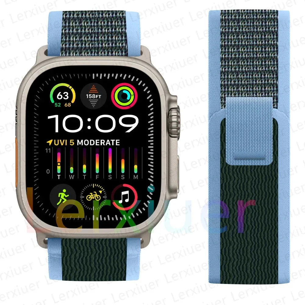Trail Loop Apple Watch Band ultra 2 Band 49mm 44mm 40mm 45mm 41mm 42mm 38 iWatch series 7 6 se 8 9 10 46mm
