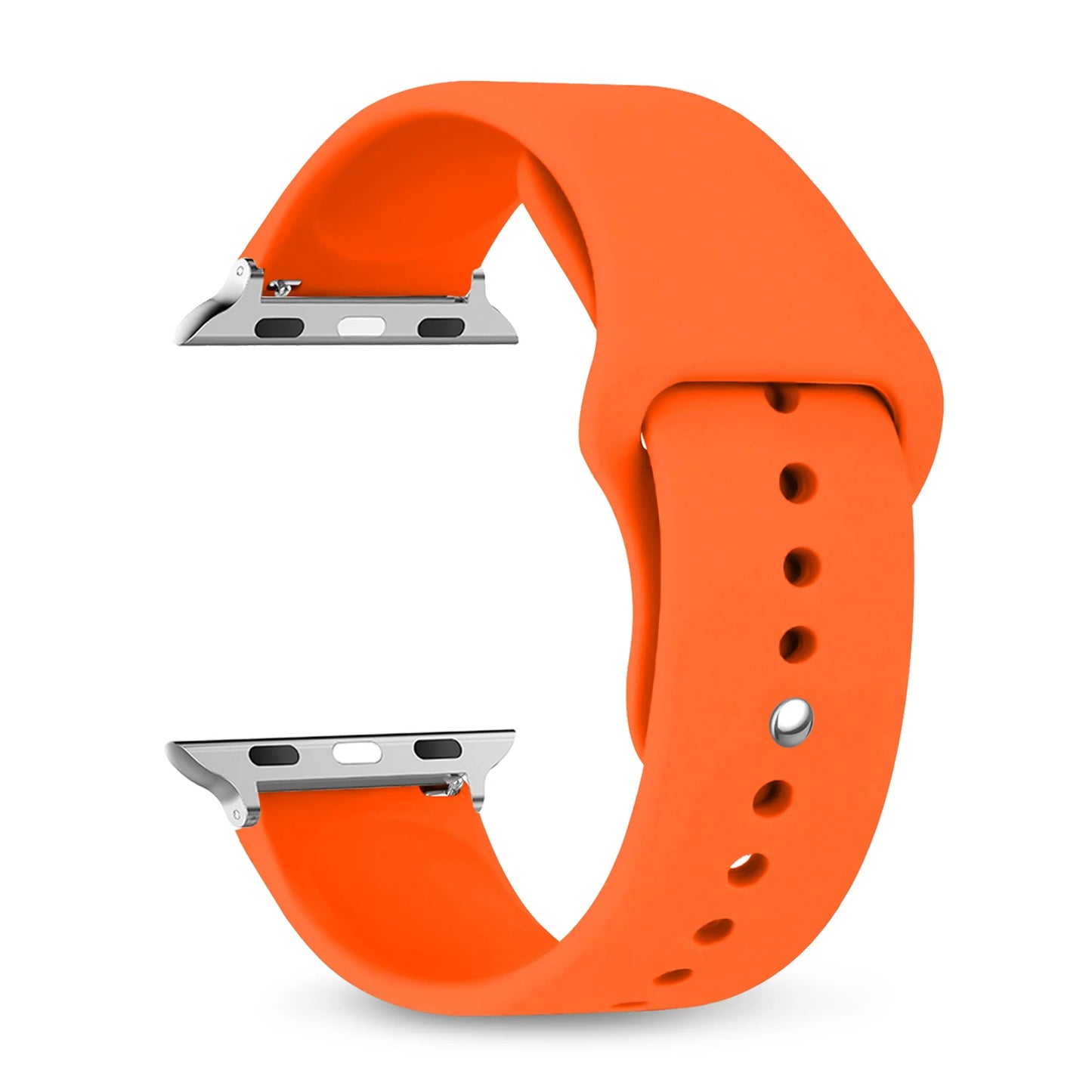 Silicone Apple Watch Bands 44mm 40mm 45mm 41mm 38mm 42mm iWatch series se 9 8 7 6 5 3 ultra 2 band 49mm