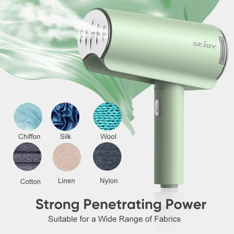 Portable Travel Handheld Garment Steamer for Clothes - Fast Heating Fabric Wrinkles Remover