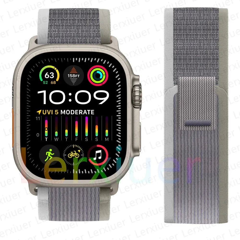 Trail Loop Apple Watch Band ultra 2 Band 49mm 44mm 40mm 45mm 41mm 42mm 38 iWatch series 7 6 se 8 9 10 46mm