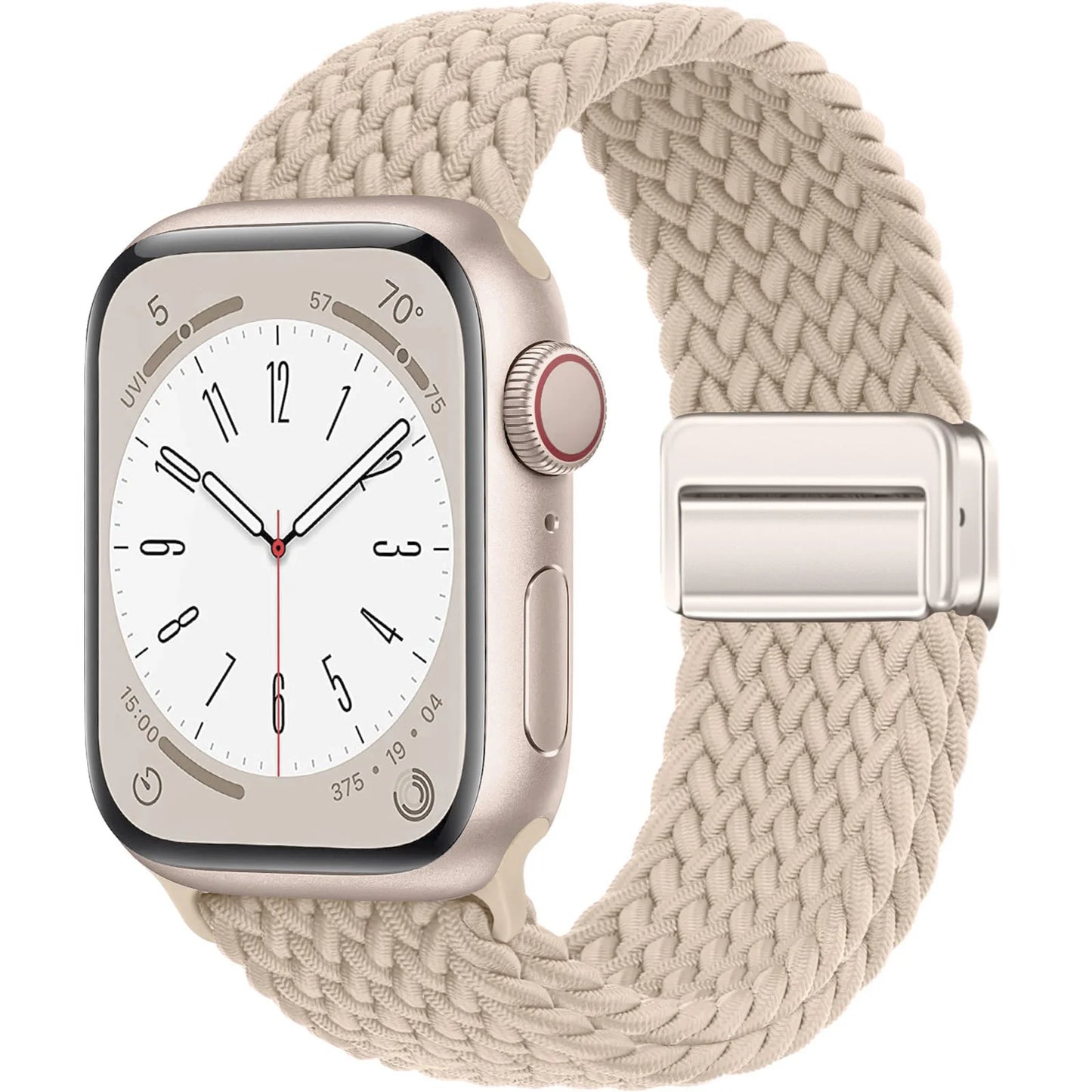 Nylon Braided Apple Watch Band 44mm 40mm 45mm 49mm 41mm 38mm Magnetic Buckle iWatch series se 7 3 5 6 8 Ultra