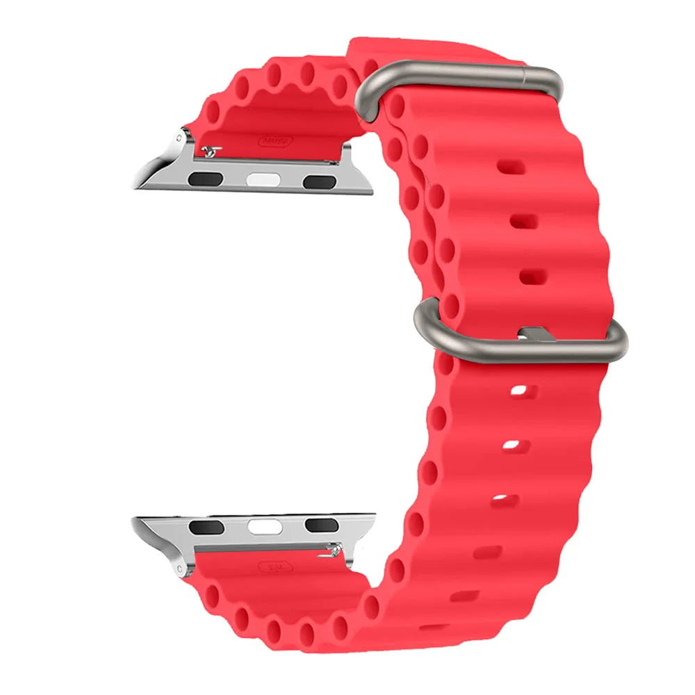 Apple Watch Band 44mm 49mm 40mm 45mm 41 38 Silicone iWatch Ultra 2 series 7 6 se 8 9