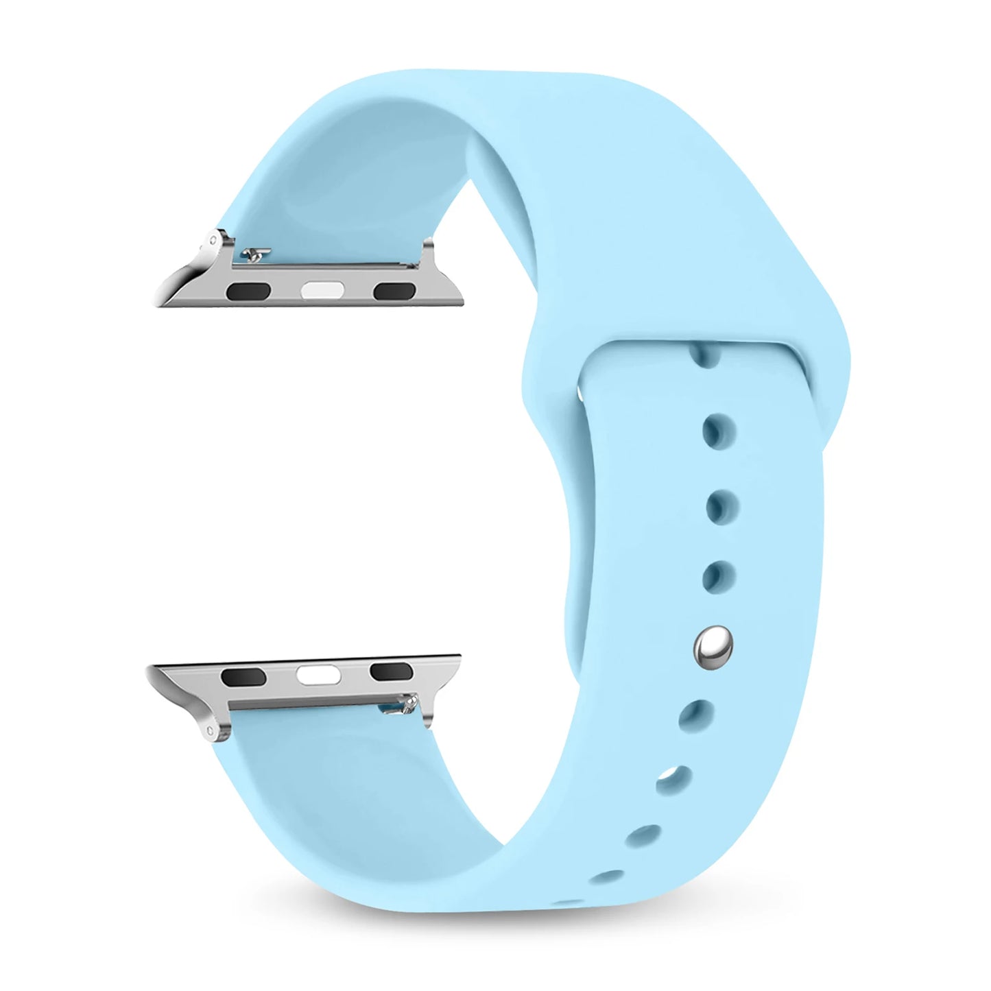Silicone Apple Watch Bands 44mm 40mm 45mm 41mm 38mm 42mm iWatch series se 9 8 7 6 5 3 ultra 2 band 49mm