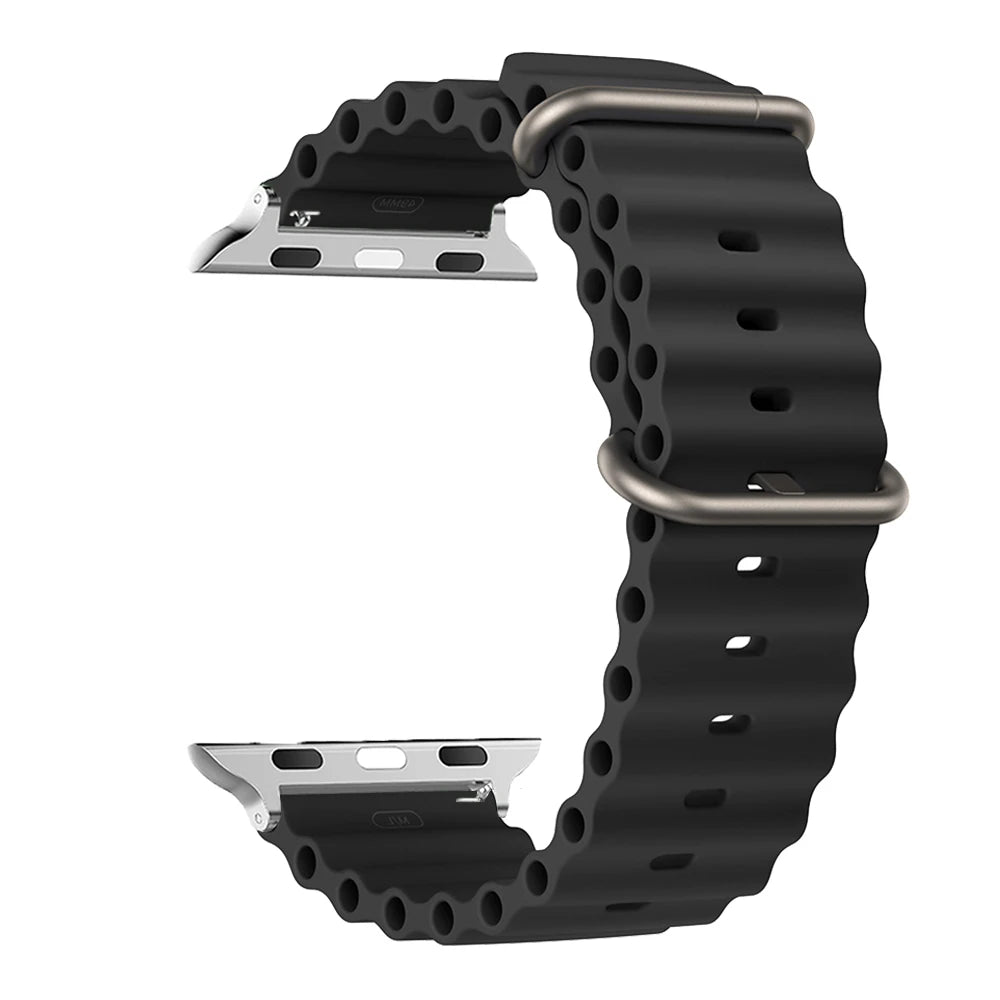Apple Watch Band 44mm 49mm 40mm 45mm 41 38 Silicone iWatch Ultra 2 series 7 6 se 8 9