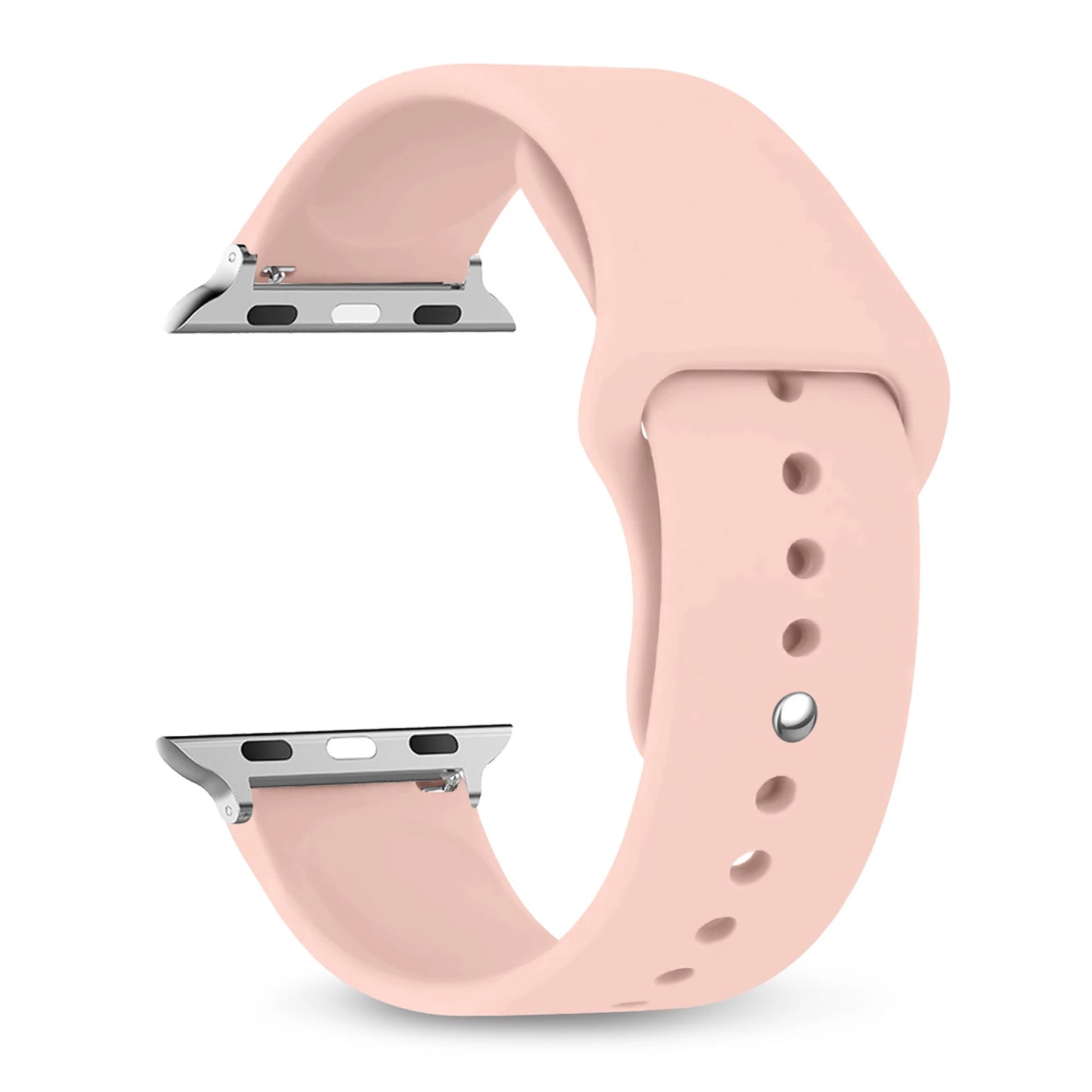 Silicone Apple Watch Bands 44mm 40mm 45mm 41mm 38mm 42mm iWatch series se 9 8 7 6 5 3 ultra 2 band 49mm