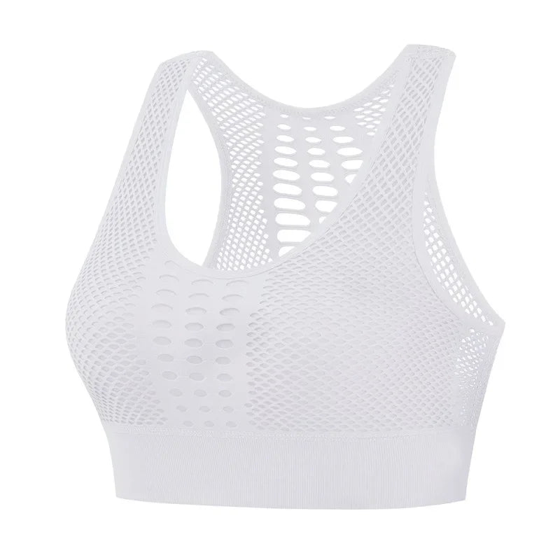 Sexy Hollow Out Back Women's Quick Dry Sports Crop Top